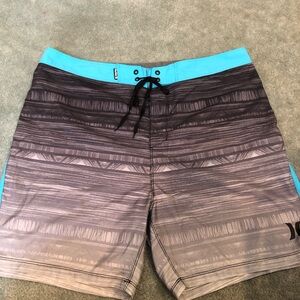 Hurley Gray and Blue Board Boardshorts, size 36